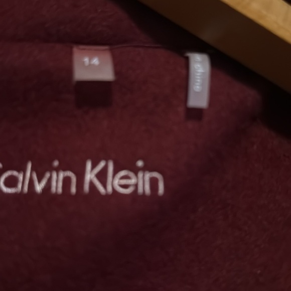 Calvin Klein Red Wool Blend Double breasted Coat Size 14 NWT SOLD OUT! SALE! - Picture 7 of 10